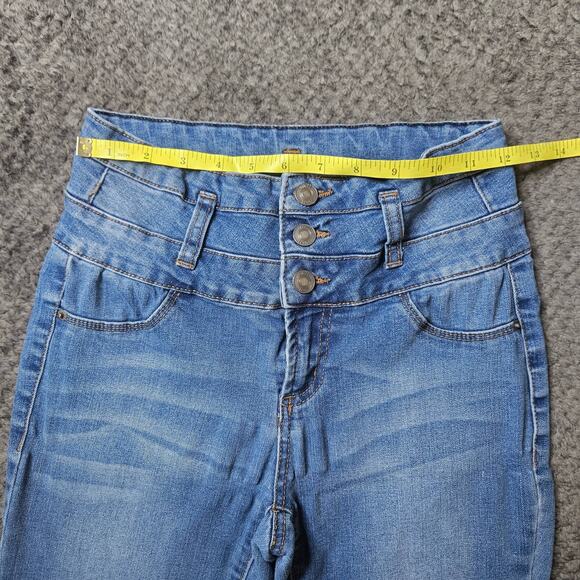 Rue 21 High Rise Ankle Jegging Jeans Size 4 Juniors Medium Wash - Picture 8 of 10